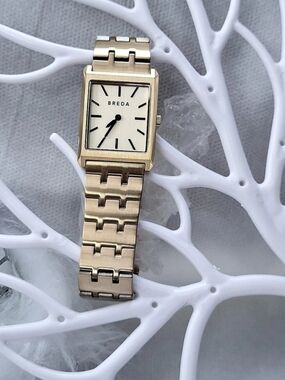 BREDA Esther Watch Gold Square Bracelet Watch. Not Original Pack #WB02